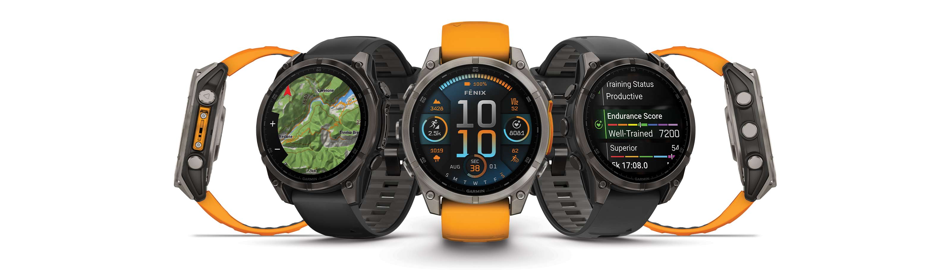 Garmin Išmanusis laikrodis Fenix 8 – 47 mm, AMOLED Sapphire, Pilkos anglies spalvos DLC titanas su juodai pilkos spalvos aprašymas - Prekės nuotrauka