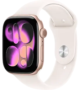 Išmanusis laikrodis Apple Watch Series 11 GPS 46mm Rose Gold Aliuminio Case with Light Blush Sport Band - M/L - MEV74ET/A (Atnaujinta) aprašymas - Prekės nuotrauka