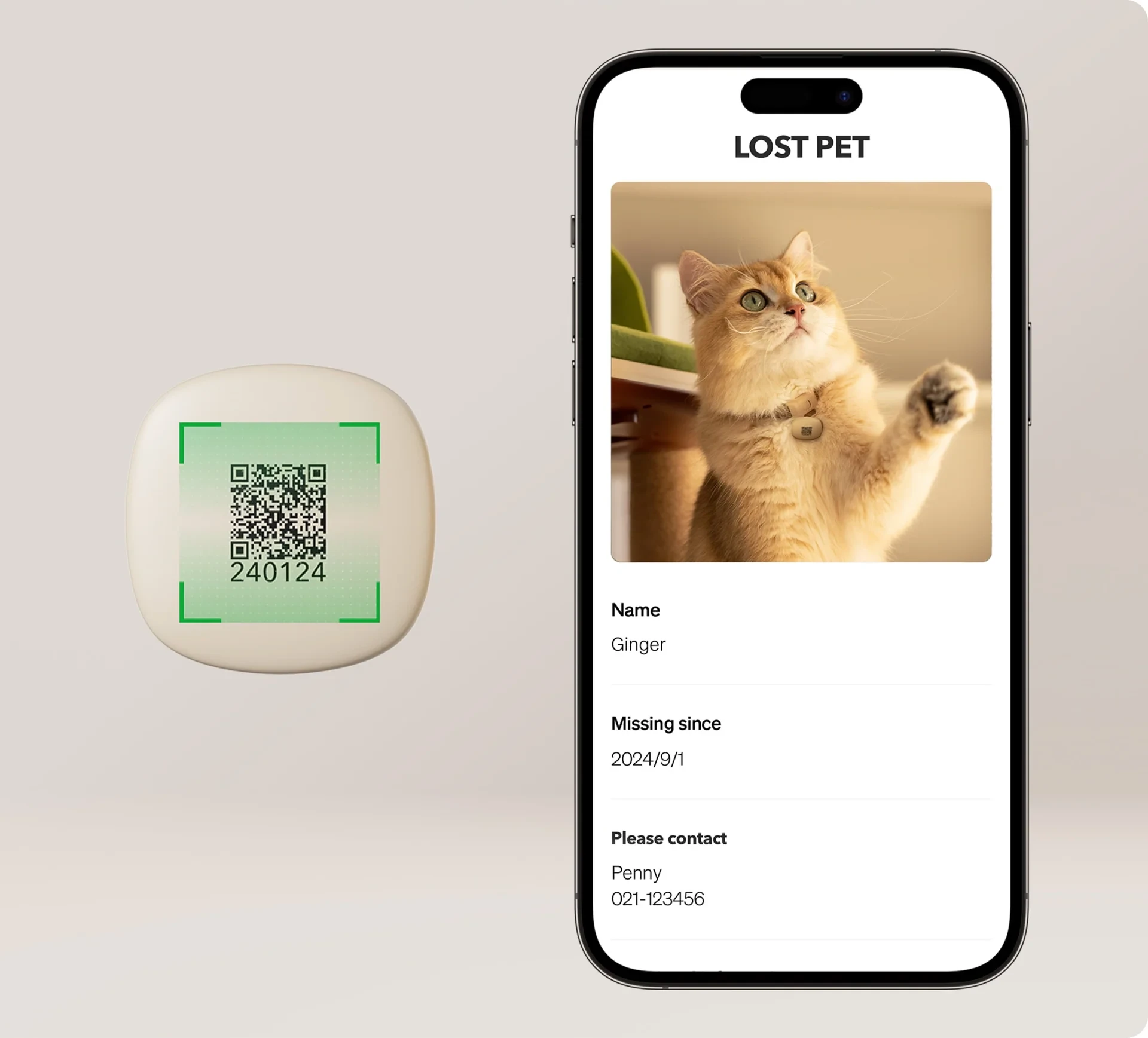 Petlibro RFID atpažinimo antkaklis, skirtas PLAF301 šėryklai ir PLWF305 fontanui aprašymas - Prekės nuotrauka