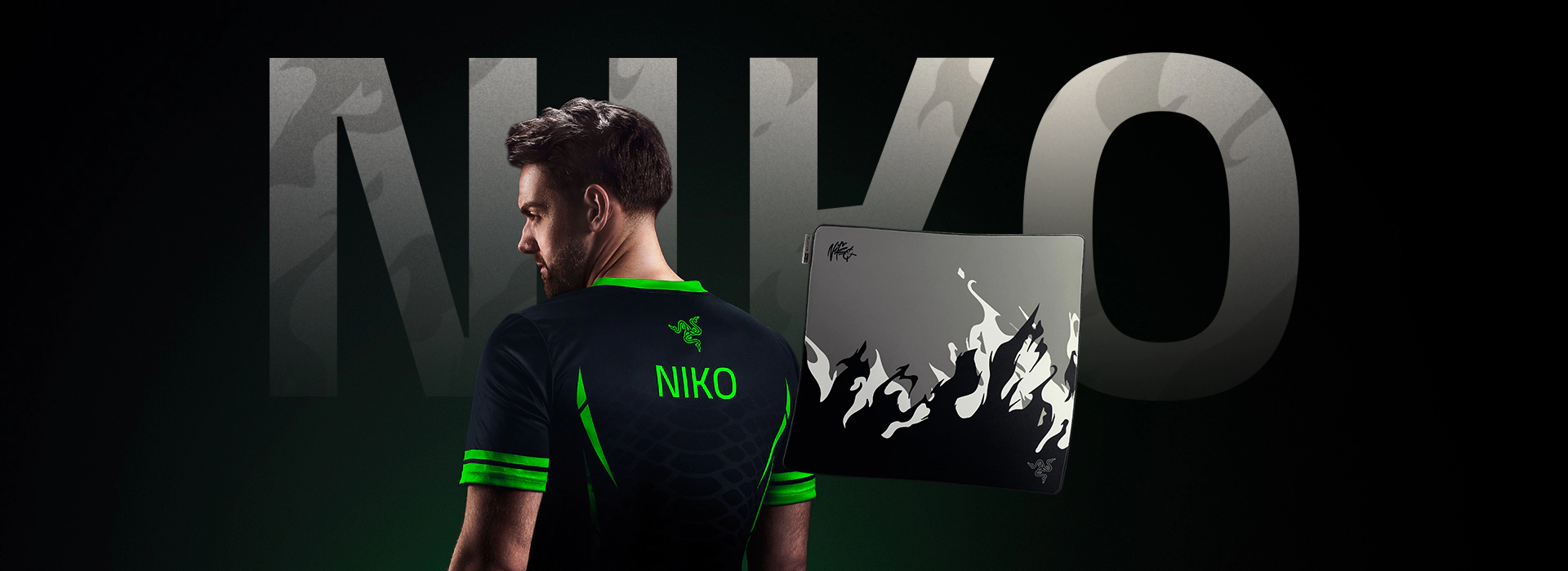 Pelės kilimėlis žaidimams Razer Gigantus V2 Pro NiKo Edition, dydis: L aprašymas - Prekės nuotrauka