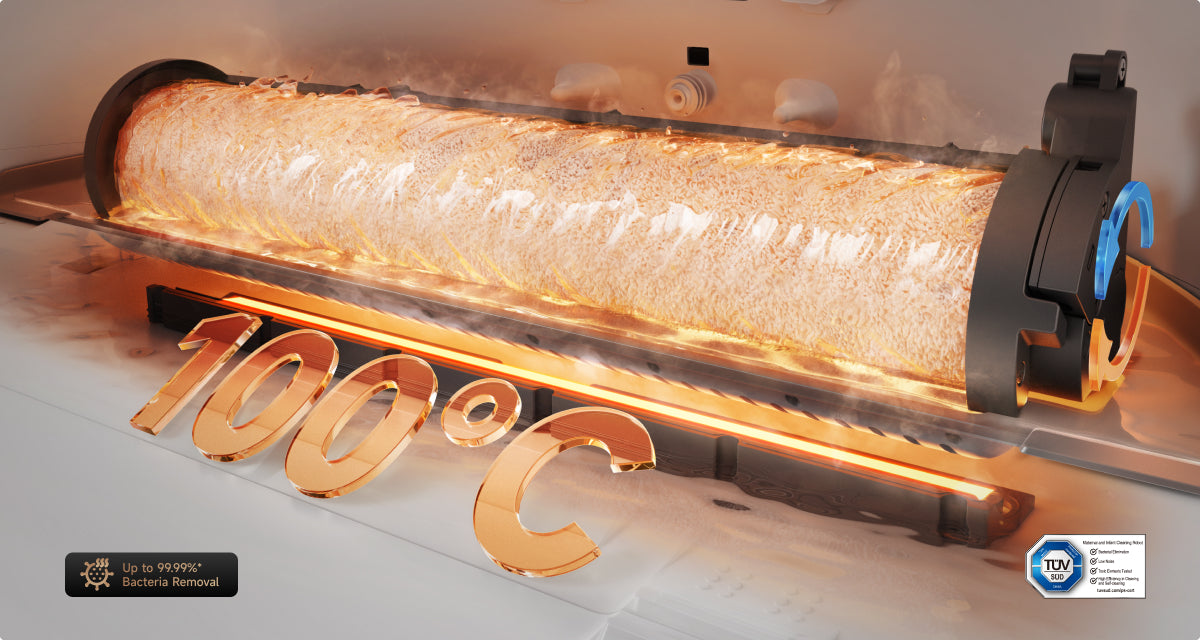 Robotas dulkių siurblys Dreame Aqua 10 Ultra Roller Complete, baltas aprašymas - Prekės nuotrauka