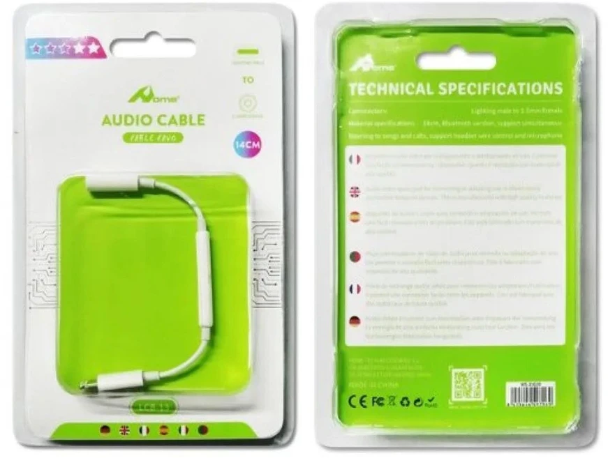 Digitalome LCB-102 Audio adapteris iš Lightning į 3,5mm AUX