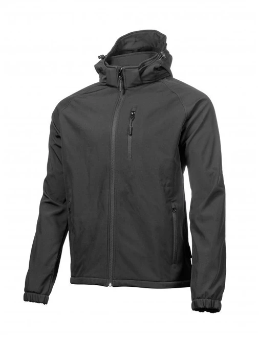 DITTER softshell striukė su gobtuvu juoda S (48)