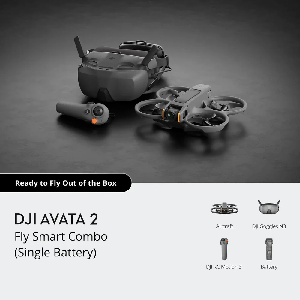 Drono komplektas DJI Avata 2 Fly Smart Combo (viena baterija)