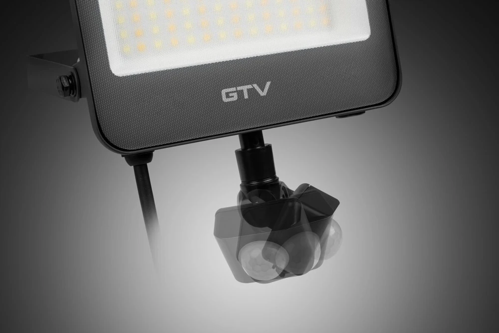 DOVER judesio jutiklio prožektorius, LED, 20W, 2200lm, CCT, AC180-250V, pilka