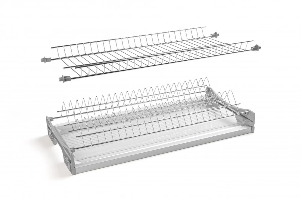 Drainer GTV BASIC 1, two-level, cabinet 700, for slabs 16 - 18 mm, 1x tray, chrome