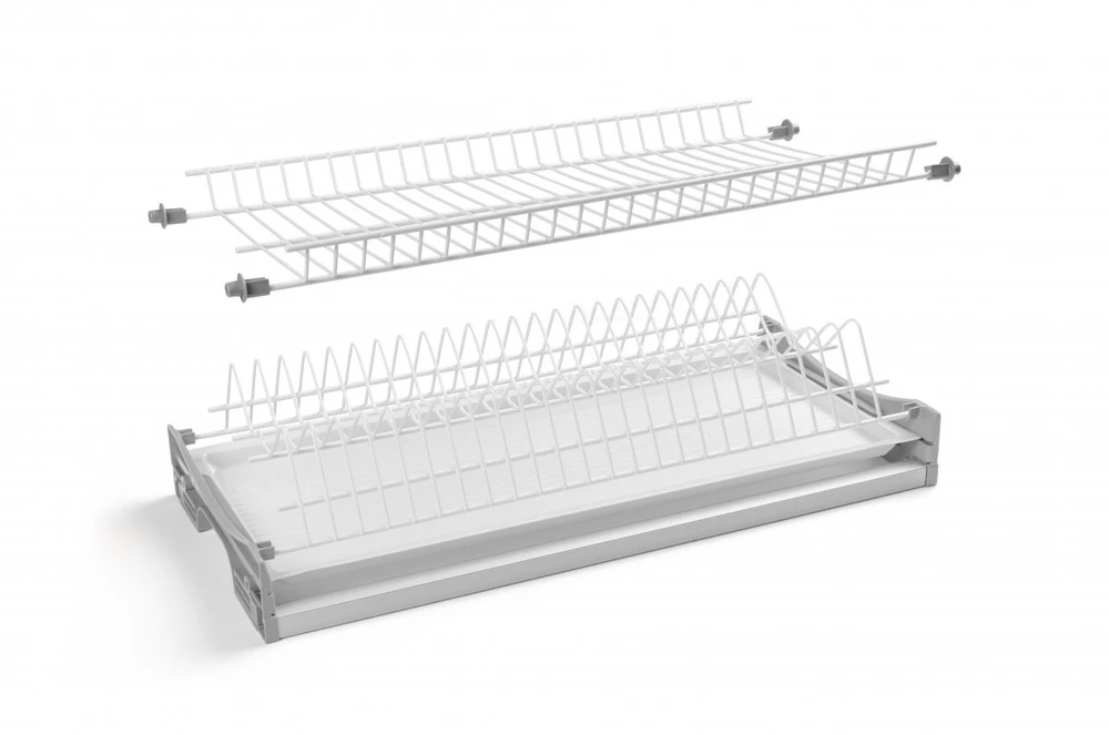Drainer GTV BASIC 1, two-level, cabinet 600, for slabs 16 - 18 mm, 1x tray, chrome