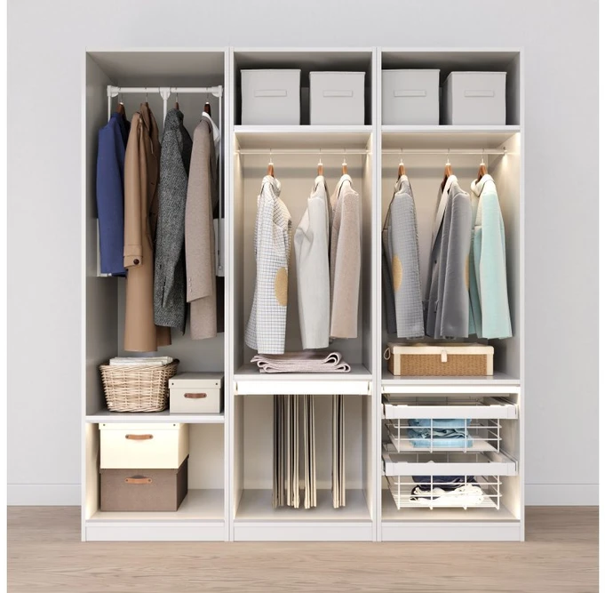 Drawer Elite with wire basket 600 mm with soft closing, baltas