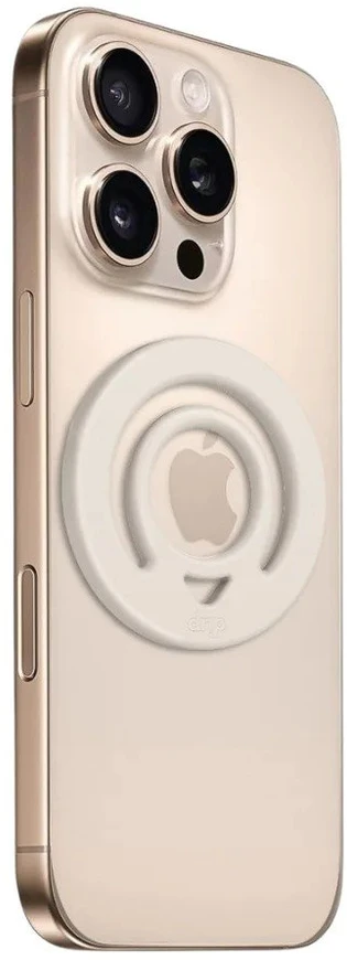 Drip telefono laikiklis su MagSafe silikoniniu piršto žiedu, auksinis/bage