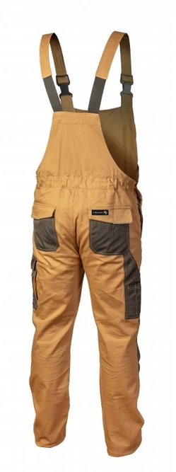 EDGAR protective bib trousers dark beige 3XL (58)