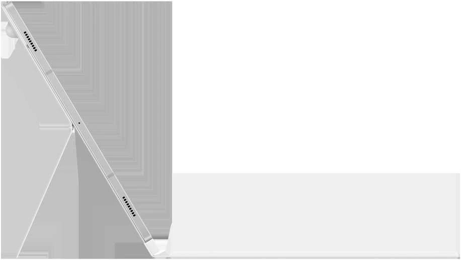 EF-DX825UWE Samsung Book dėklas su klaviatūra Galaxy Tab S9+/S9 FE+/S10+ baltos spalvos (Pažeista pakuotė)