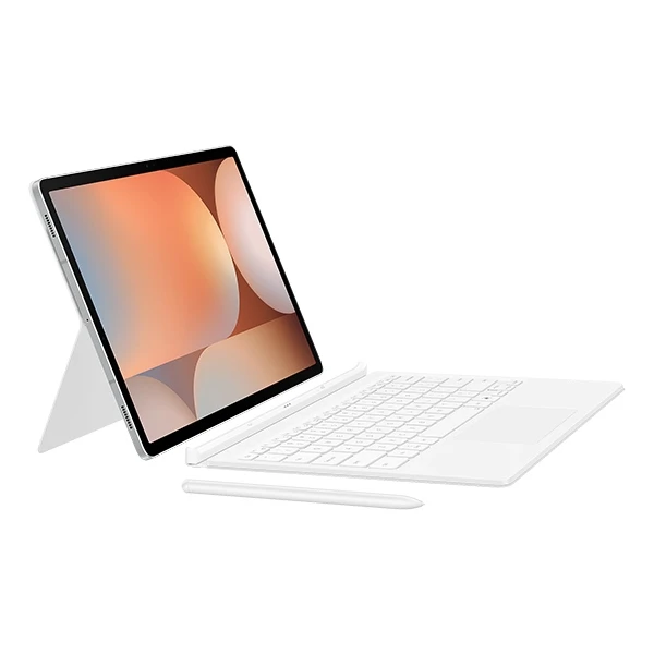 EF-DX825UWE Samsung Book dėklas su klaviatūra Galaxy Tab S9+/S9 FE+/S10+ baltos spalvos (Pažeista pakuotė)