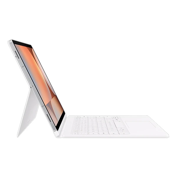 EF-DX825UWE Samsung Book dėklas su klaviatūra Galaxy Tab S9+/S9 FE+/S10+ baltos spalvos (Pažeista pakuotė)