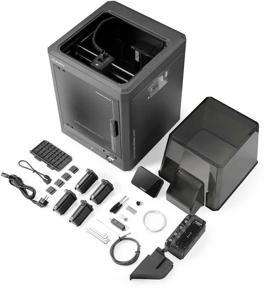 Elegoo Centauri Carbon 2 Combo 3D spausdintuvas + 4x PLA 1.75mm 1kg