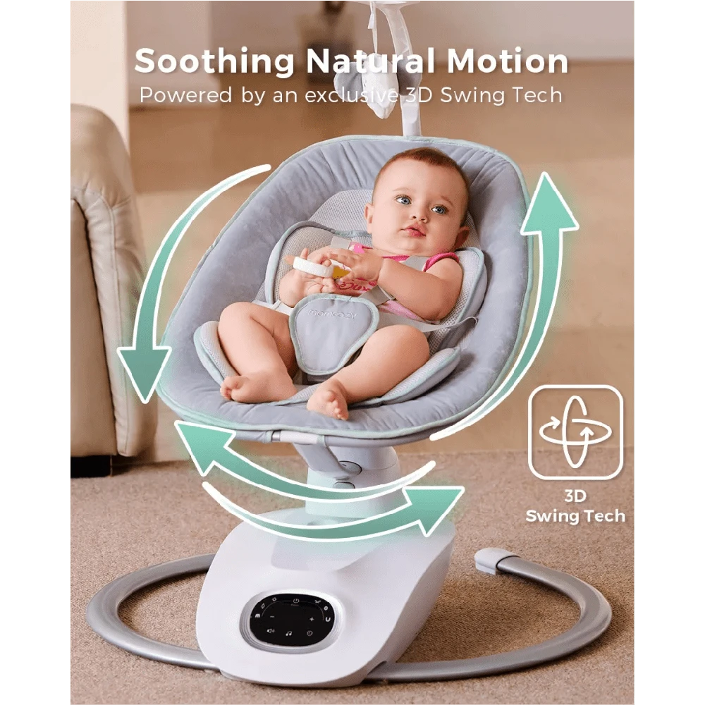 Elektrinė 3D supynė-gultukas kūdikiui CocoSway, Momcozy