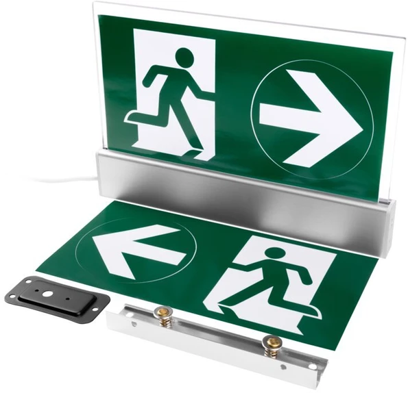 Emergency luminaire SALED-1, LED, 3W, 250lm, 6400K, AC220-240V, 1h, dual-mode