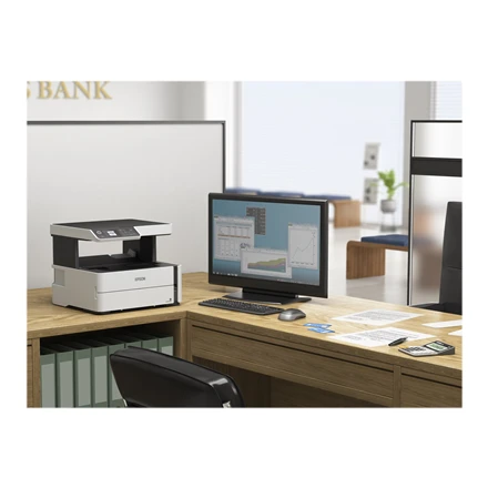 Epson 3 in 1 spausdintuvas EcoTank M2170 Mono, Inkjet, All-in-one, A4, Wi-Fi, Baltas (Pažeista pakuotė)