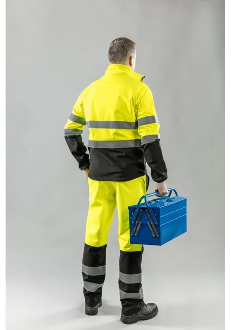 EXTER softshell įspėjamoji striukė geltona 2XL