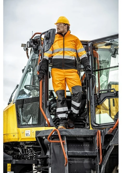 EXTER softshell įspėjamoji striukė oranžinė XL