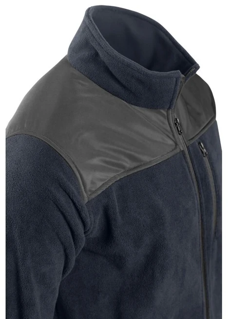 EZRA fleece sweatshirt with OXFORD navy mėlynas S (48)