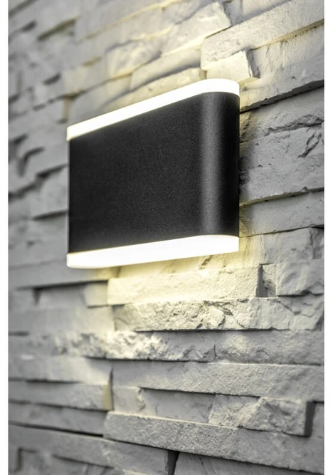 GTV Fasadinis šviestuvas dvikryptis LED VALLA, 8W, 640lm, AC220-240V, 50/60Hz, IP54, 4000K
