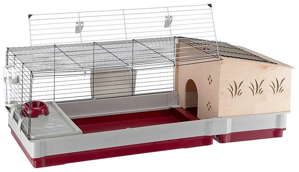 Ferplast Triušių narvas Krolik 140 Plus, 142 x 60 x 50 cm, 57072570 (Pažeista pakuotė)