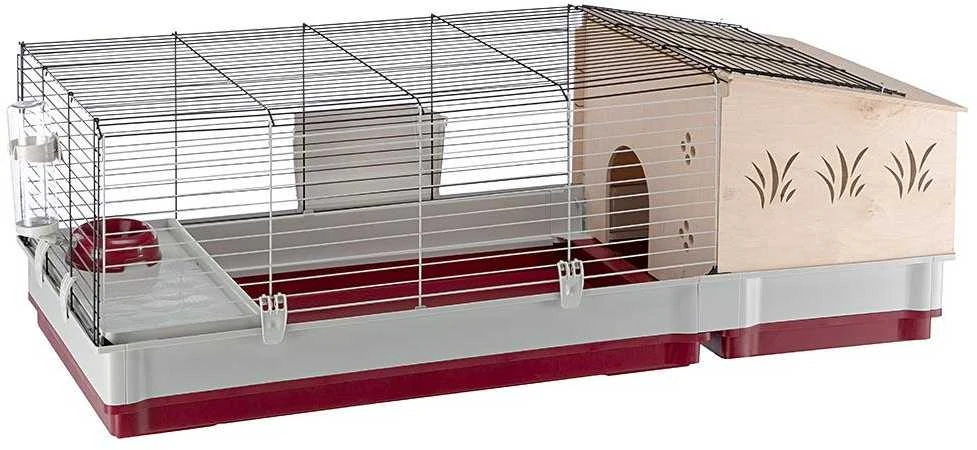 Ferplast Triušių narvas Krolik 140 Plus, 142 x 60 x 50 cm, 57072570 (Pažeista pakuotė)