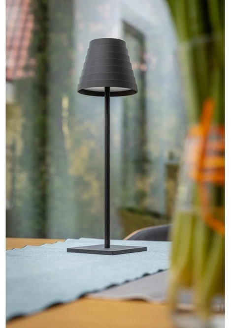 'FIZZI Led table lamp, 2,5W, 200lm, DC 5V, 1A,4000 K, battery 4000 mAh,dimmable,juodas