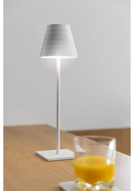 'FIZZI Led table lamp, 2,5W, 200lm, DC 5V, 1A,4000 K, battery 4000 mAh, baltas