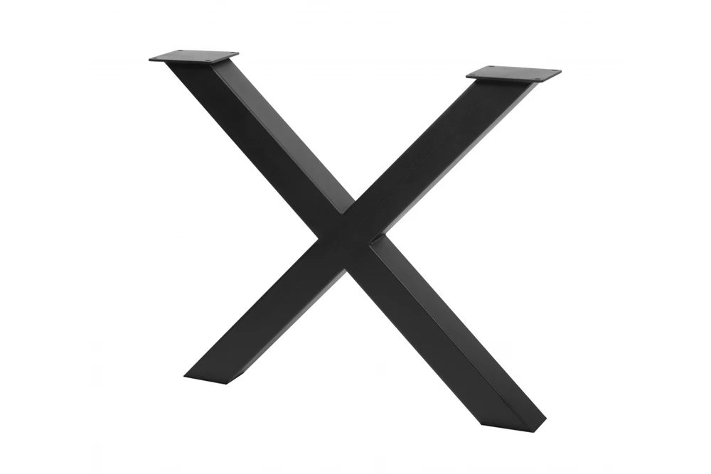 Frame leg GTV INDUSTRIA, cross PRO, H=710 mm, W=820 mm, profile 80 x 80, steel, juodas
