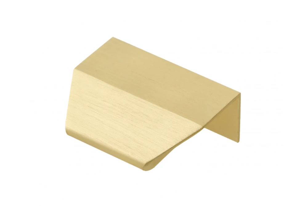 Furniture handle GTV TREX CROSS, C=32 mm, L=50 mm, Al, light brushed auksinis
