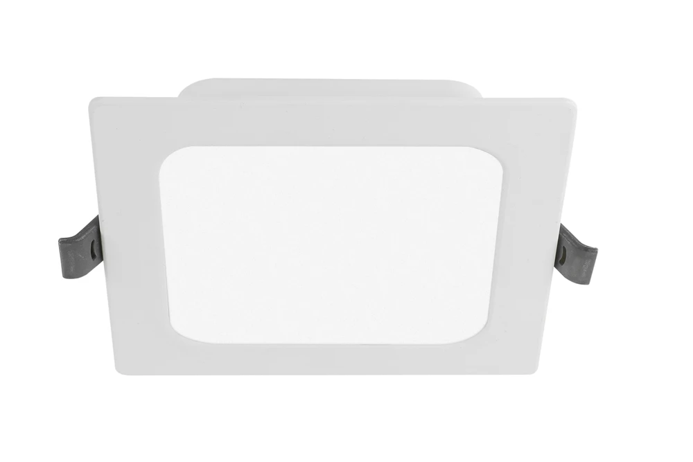 G-TECH FABRO Downlight, LED, 6W, 540lm, 4000K, AC220-240V, IP40,recessed, square, baltas