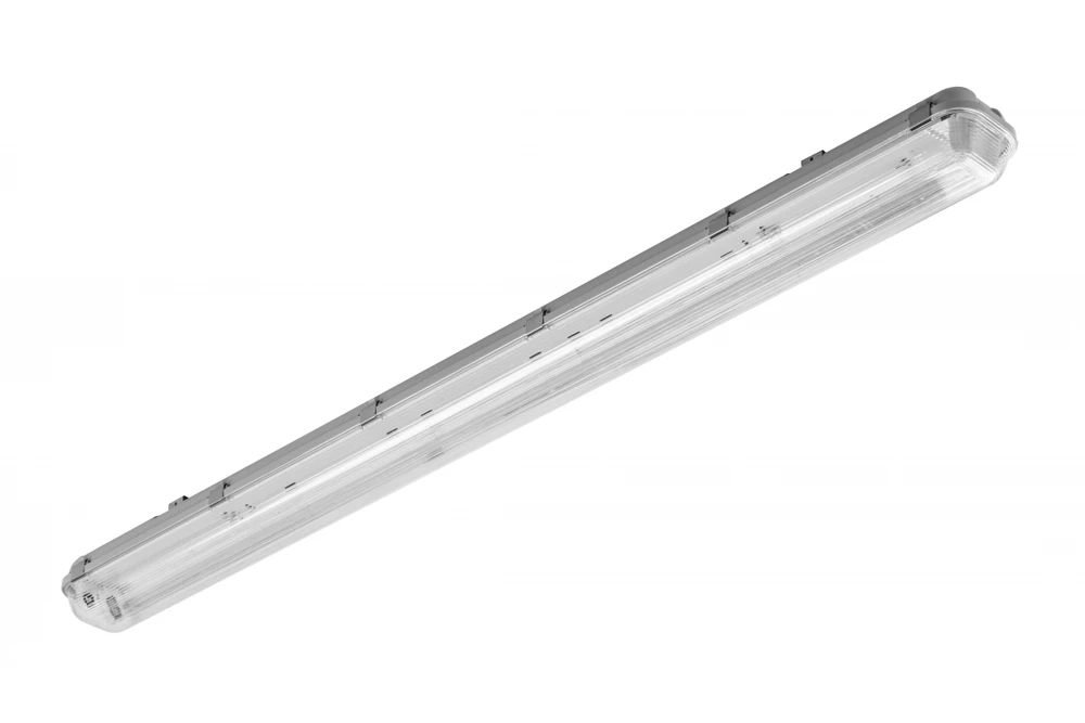 Lubinis šviestuvas GTV G-TECH hermetiškas šviestuvas 2x150 T8 LED-J, G13, AC220-240V, 50/60Hz, IP65, IK06, ABS/PS