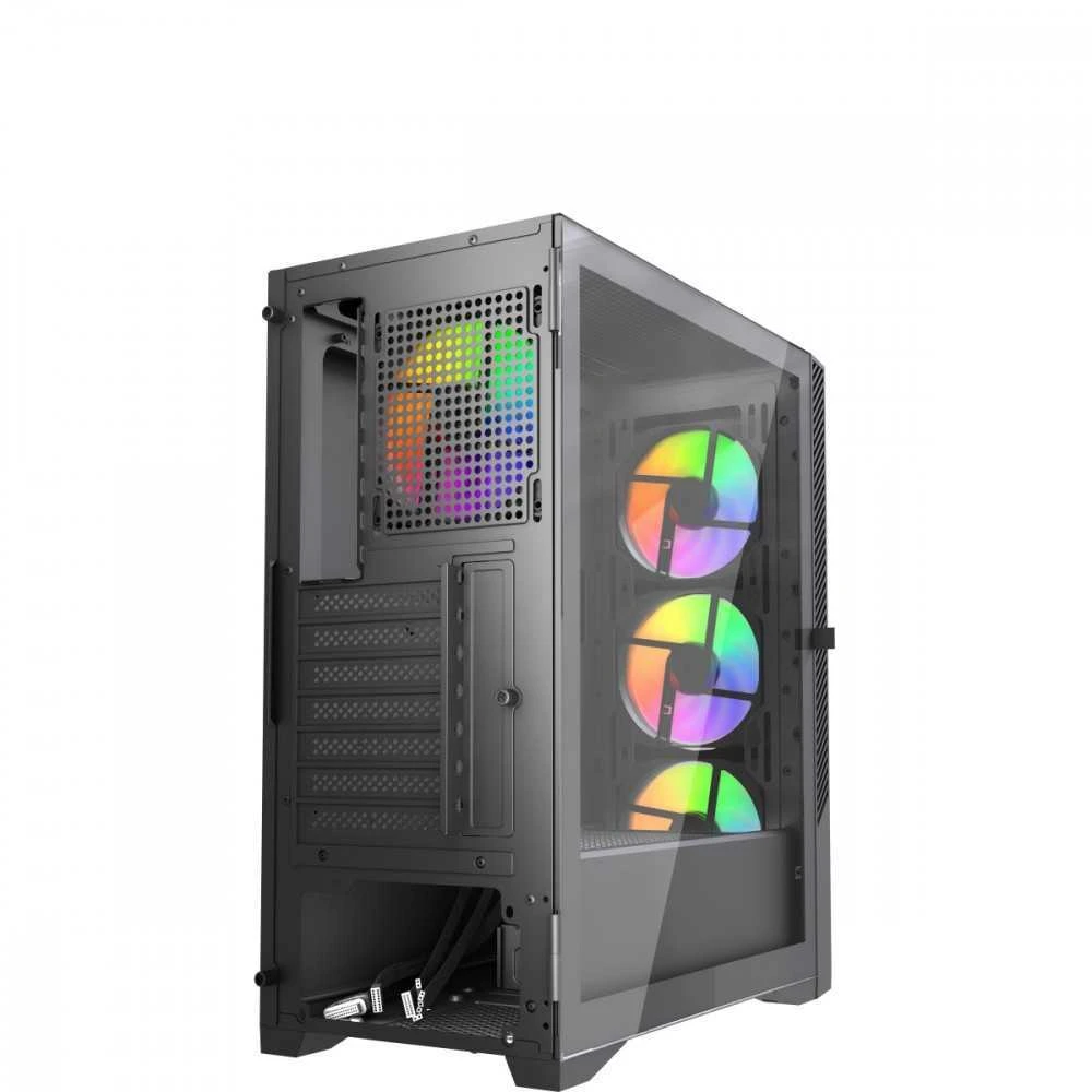 Gembird CCC-FC-900ARGB žaidimų kompiuterio dėklas Fornax 900, ATX, Judas (Pažeista pakuotė)