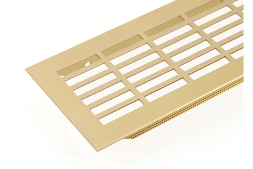 GTV Grate W80, rectangular, 80 x 480, auksinis