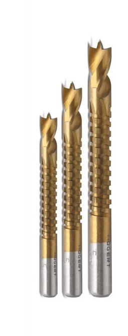 Gręžimo pjūklų antgalių rinkinys: 5, 6, 8 mm, pagaminti iš HSS plieno