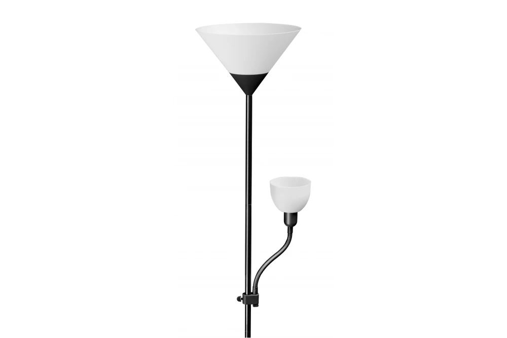 GTV Grindų šviestuvas BENFICA 2, maks. 60W-E27, maks. 40W-E14, AC220-240V, 50/60Hz, juodas