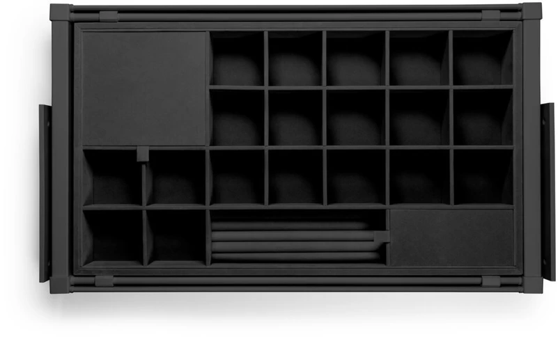 GTV ELITE pull out jewellery tray, 860-918, soft-close, juodas