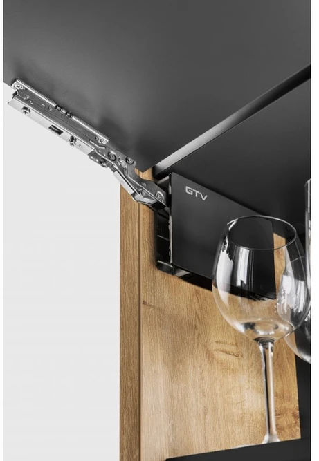 GTV HORIZON lift, P2O front height 250-450 mm, front weight 2-5kg, force 500-1350, juodas