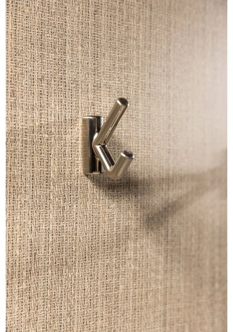 GTV LENS hanger, double, ZnAl, brushed steel