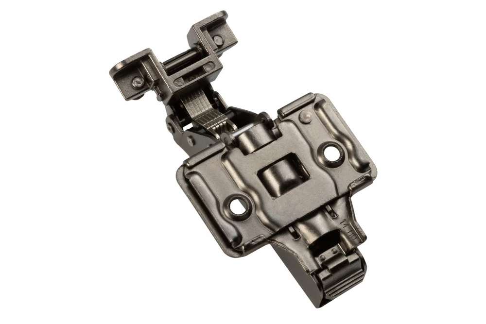 GTV SILENTO PRO mortise hinge,without spring,alu frame,prow H=0,3D,clip-on,without euro,bl