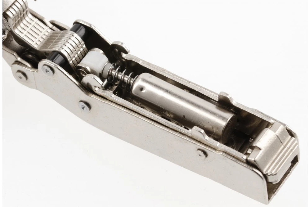 GTV SILENTO PRO recessed hinge, alu frame, soft-close, non-prov., 3D, juodas