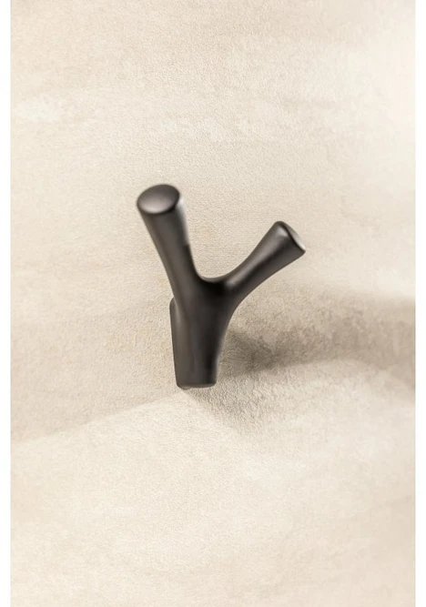 GTV TORNA hanger, double, ZnAl, matt juodas
