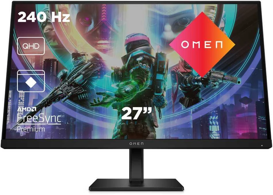 Hewlett Packard (HP) HP OMEN 27qs kompiuterio monitorius 68,6 cm (27") 2560 x 1440 pikseliai Quad HD Juoda (Pažeista pakuotė)