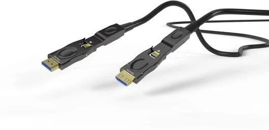 HFOC-300D-25 8K/120 HDMI 2.1 active hybrid cable (male-male) with detachable connectors, 25 m