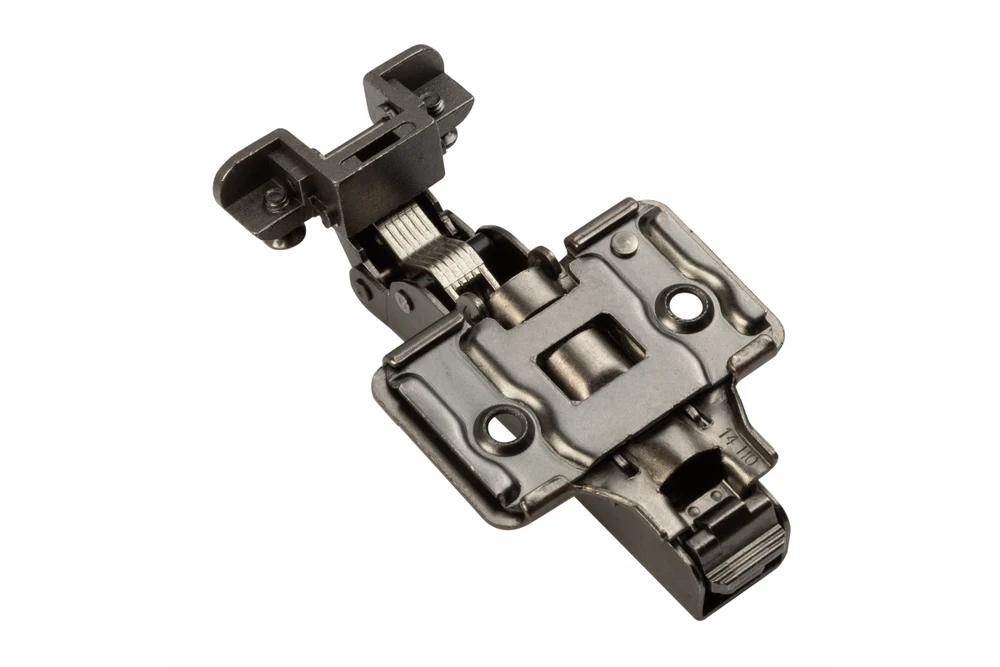 Hinge GTV SILENTO PRO twin,without spring,alu frame,prow H=0,3D,clip-on,without euro,juodas