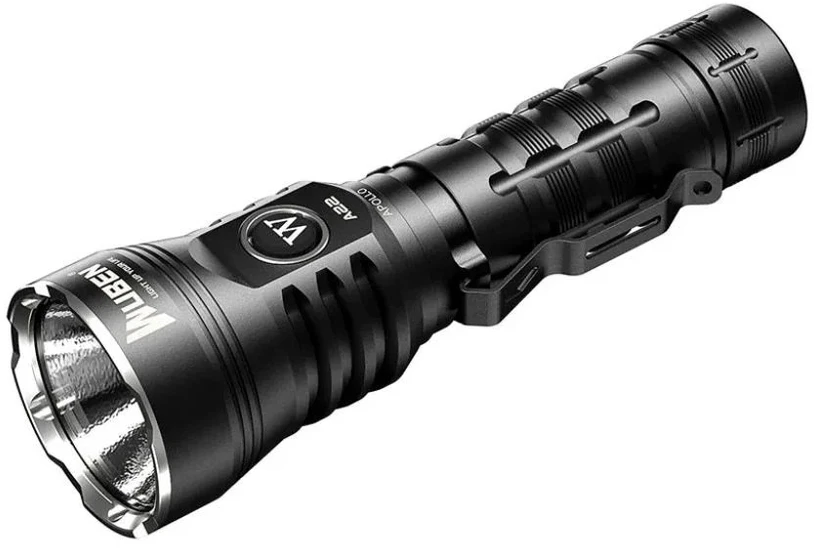 Įkraunamas LED prožektorius Wuben A22, 4500 lm, 290 m, 4800 mAh, USB-C, IP68, juodas