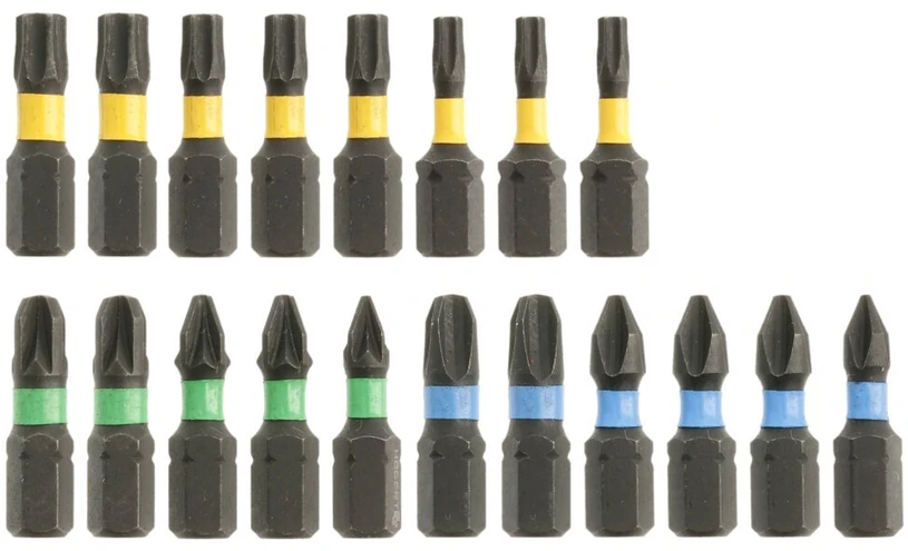 HOGERT Impact bits 20 pcs mix 25 mm