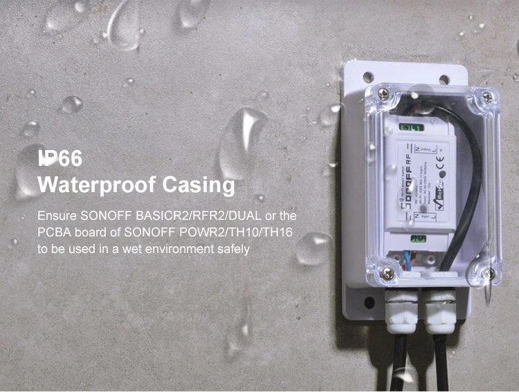 Sonoff IP66 Atsparus vandeniui Box instaliacinė dėžutė