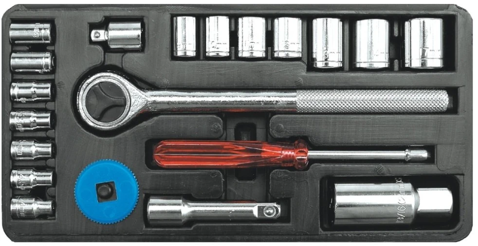 Įrankių rinkinys Yato YT-38872, 128 vnt